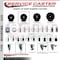 Service Caster 3.5'' Hard Rubber Swivel 1-3/4'' Expanding Stem Caster with Brake SCC-EX20S3514-HRS-PLB-134 - alternate 2
